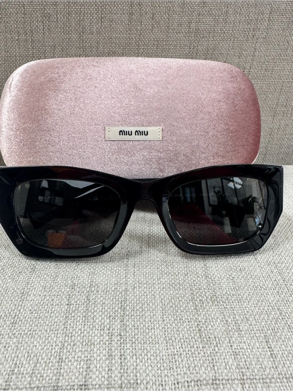 Miu Miu Glimpse Black Sunglasses